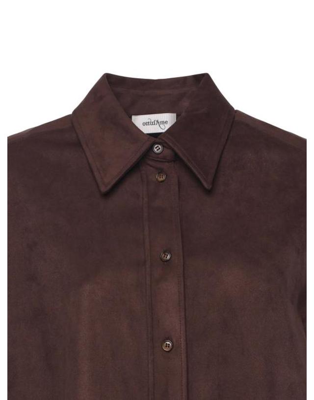 오또다메 [해외직구] 25FW 오또다메 셔츠 DC5157 BROWN Brown 착용컷