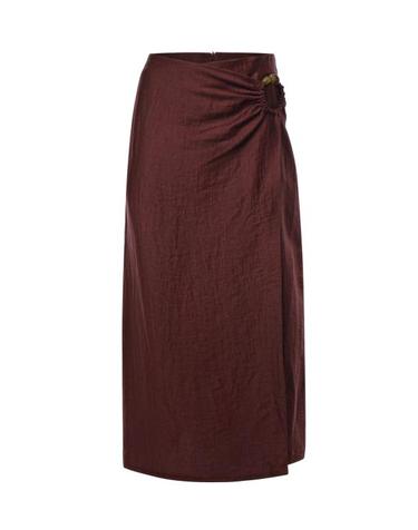 [해외직구] 26SS 오또다메 롱 스커트 DN6288 MERLOT