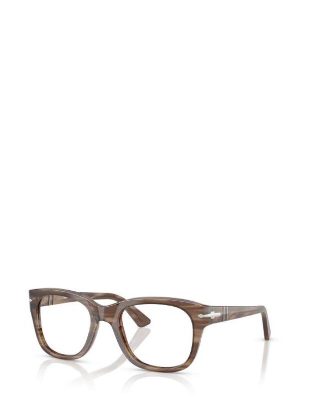 페르솔 [해외직구] 26FW 페르솔 안경 PO3372V 1208 STRIPED BROWN 착용컷