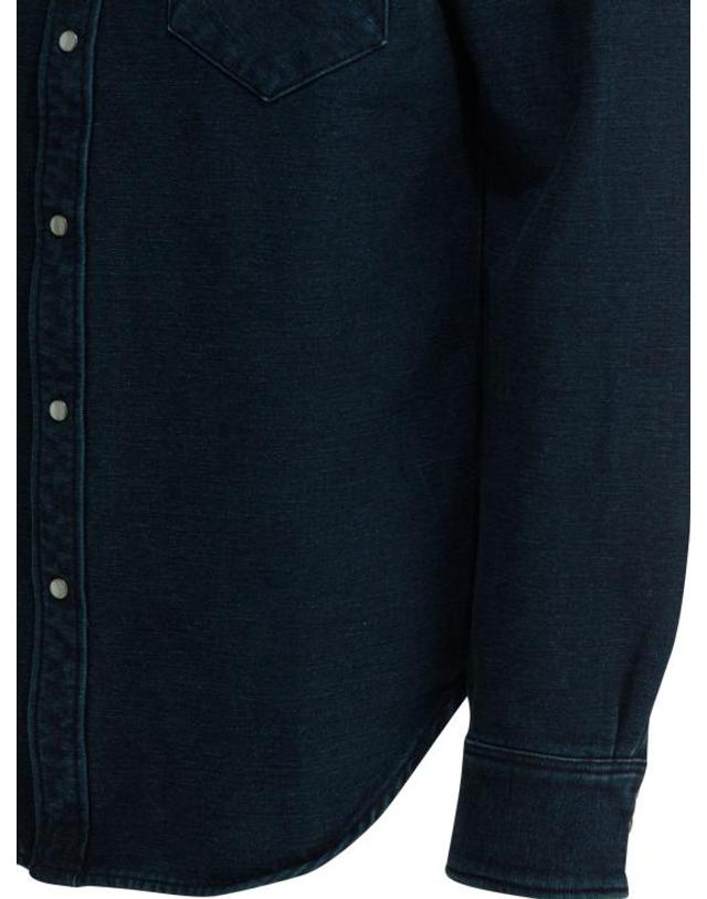더블알엘 [해외직구] 26SS 더블알엘 긴팔 셔츠 782P06938001INDIGO BLUE 착용컷