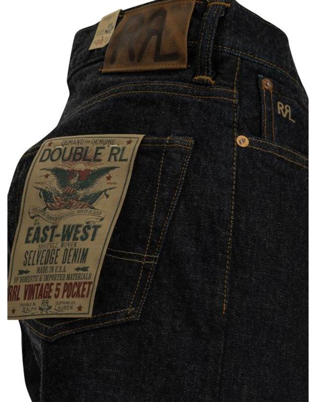 더블알엘 [해외직구] 26FW 더블알엘 스트레이트 팬츠 782859503001EASTWESTRINSE BLUE 착용컷