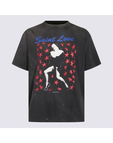 [해외직구] 26FW 세인트 미카엘 반팔 티셔츠 SMMK10000006 BLACK