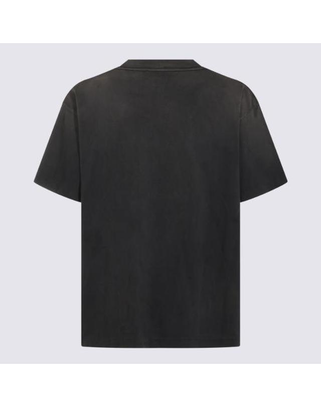 세인트 미카엘 [해외직구] 26FW 세인트 미카엘 반팔 티셔츠 SMMK10000006 BLACK 착용컷