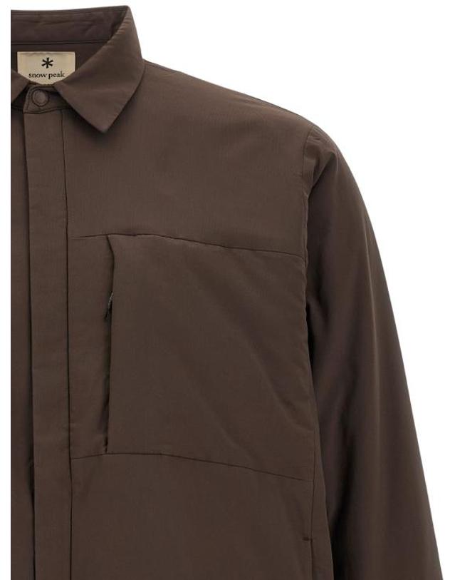 스노우피크 [해외직구] 26FW 스노우피크 긴팔 셔츠 100261SH05033 Brown 착용컷
