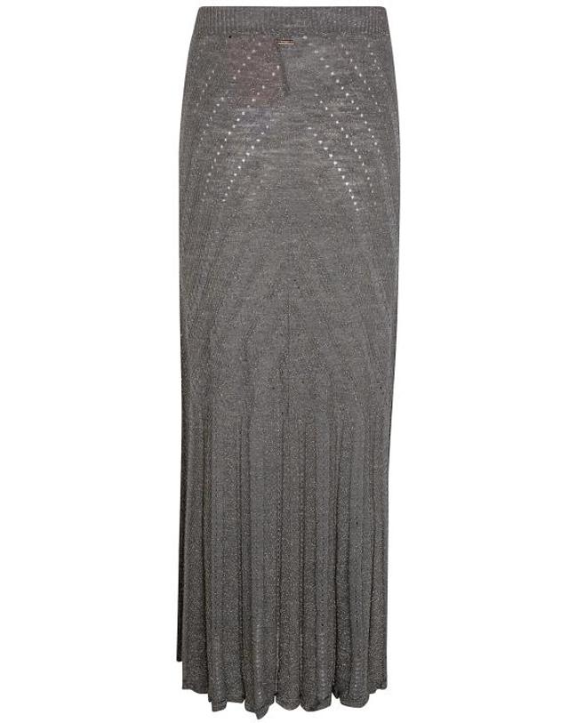 트윈셋 [해외직구] 26SS 트윈셋 롱 스커트 261TT3211 13565 LUREX LIGHT ALP GREEN 착용컷