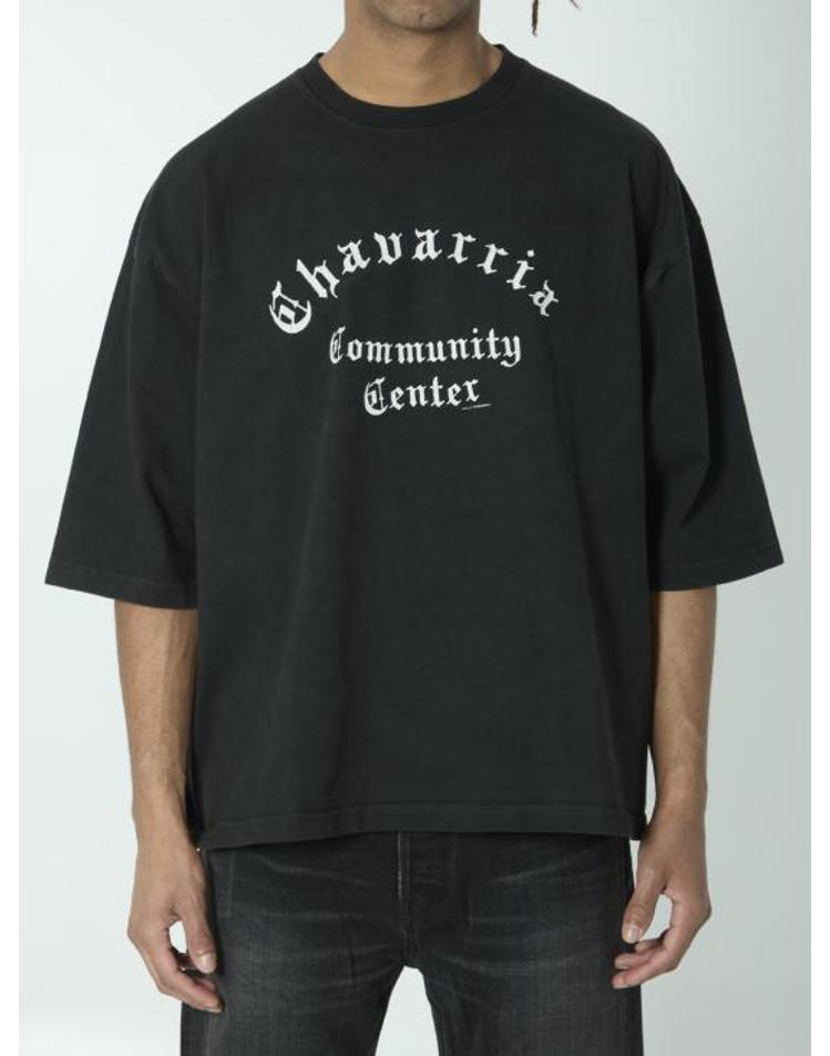 WILLY CHAVARRIA [해외] 26SS 윌리 차바리아 반팔 티셔츠 WCJSY0200 001 BLACK EQG3XX00623