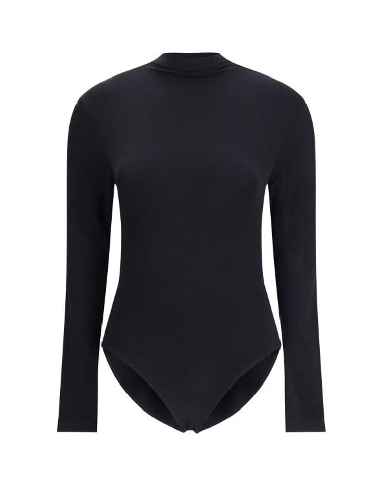 WOLFORD [해외] 26FW 월포드 바디수트 티셔츠 77122 7005 BLACK EQG7XX01150