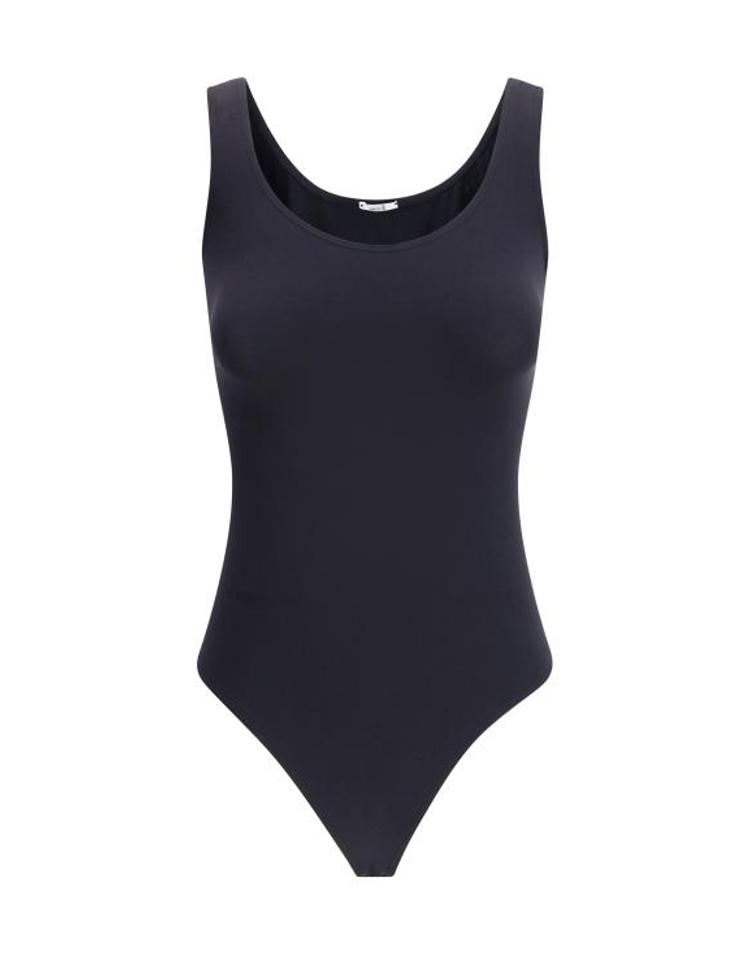 WOLFORD [해외] 26FW 월포드 바디수트 티셔츠 77123 7005 BLACK EQG7XX01156