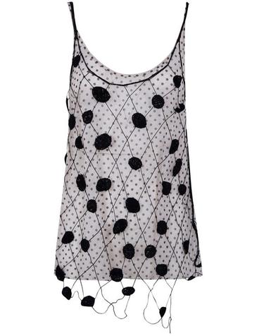 [해외직구] 26SS 아비우 민소매 티셔츠 1D3700 PY391 ECRU BLACK