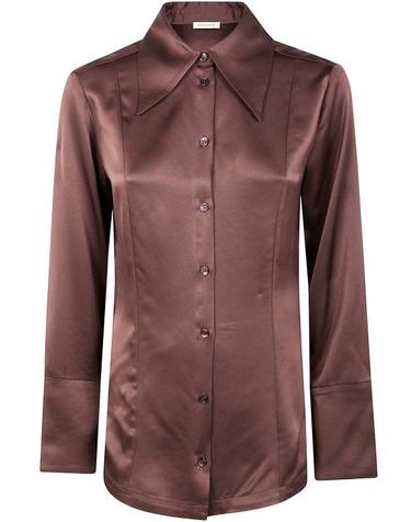 [해외직구] 25FW 바이말렌비거 블라우스 103597 12L BROWN