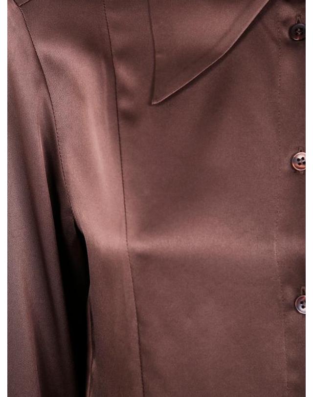 바이말렌버그 [해외직구] 25FW 바이말렌비거 블라우스 103597 12L BROWN 착용컷