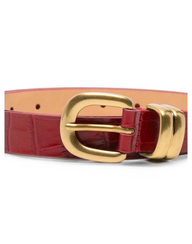 바이말렌버그 [해외직구] 26FW 바이말렌비거 벨트 104472ZOILO501 Red 착용컷