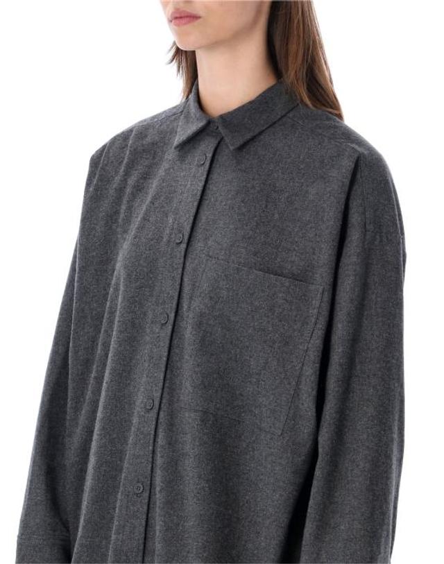 바이말렌버그 [해외직구] 26FW 바이말렌비거 셔츠 104368 M65 DARK GREY MELANGE 착용컷