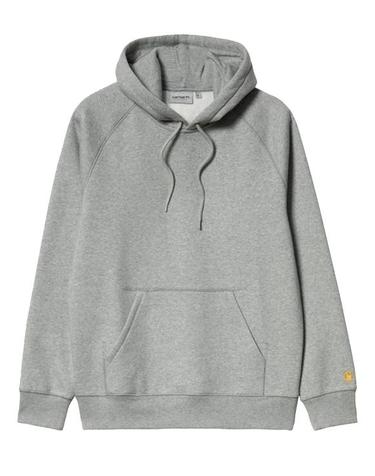 [해외직구] 26SS 칼하트 WIP 체이스 후드 티셔츠 I033661 00M XX Grey gold