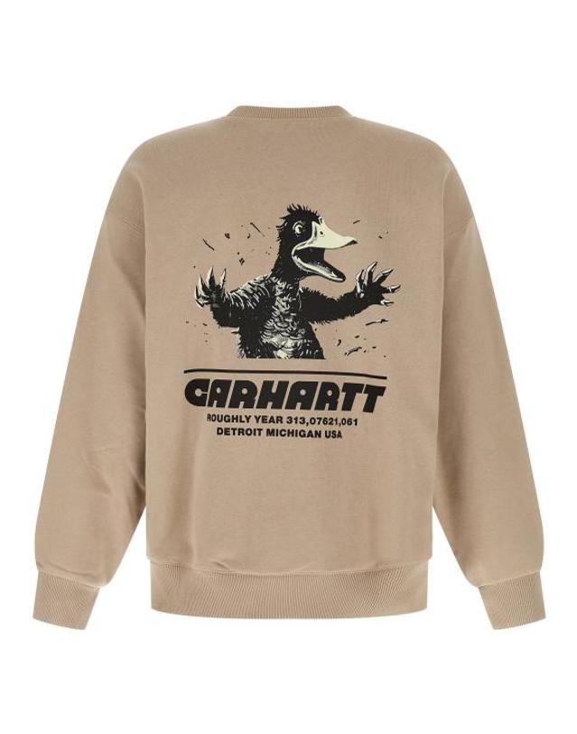 칼하트 윕 [해외직구] 25FW 칼하트 WIP 위프토피아 스웨트셔츠 I035644G1XX Beige 착용컷