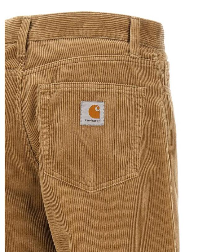 칼하트 윕 [해외직구] 25FW 칼하트 WIP 스트레이트 팬츠 I0322978Y02 Beige 착용컷