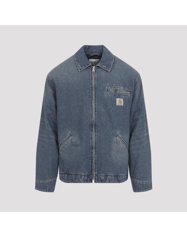 칼하트 윕 [해외직구] 26FW 칼하트 WIP OG 디트로이트 자켓 I03625901B703 BLUE 착용컷