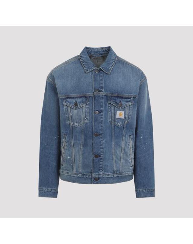 칼하트 윕 [해외직구] 26FW 칼하트 WIP 자켓 I03335201EJ BLUE 착용컷