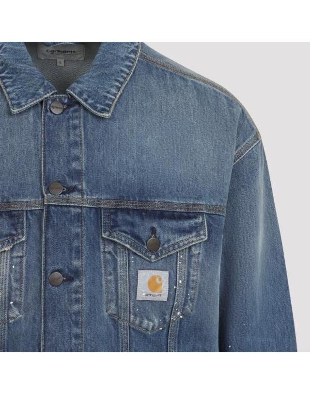 칼하트 윕 [해외직구] 26FW 칼하트 WIP 데님 자켓 I03335201EJ BLUE 착용컷