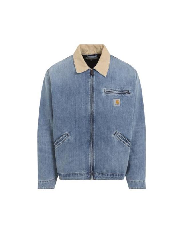 칼하트 윕 [해외직구] 26FW 칼하트 WIP OG 디트로이트 자켓 I0365932XNUR03 BLUE DUSTY H BROWN 착용컷