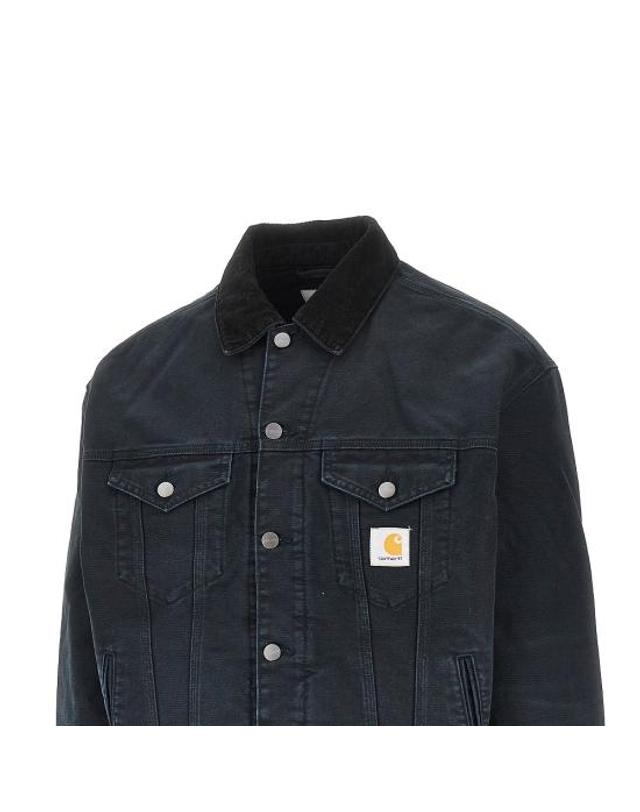 칼하트 윕 [해외직구] 26FW 칼하트 WIP 데님 자켓 I037058 Black 착용컷