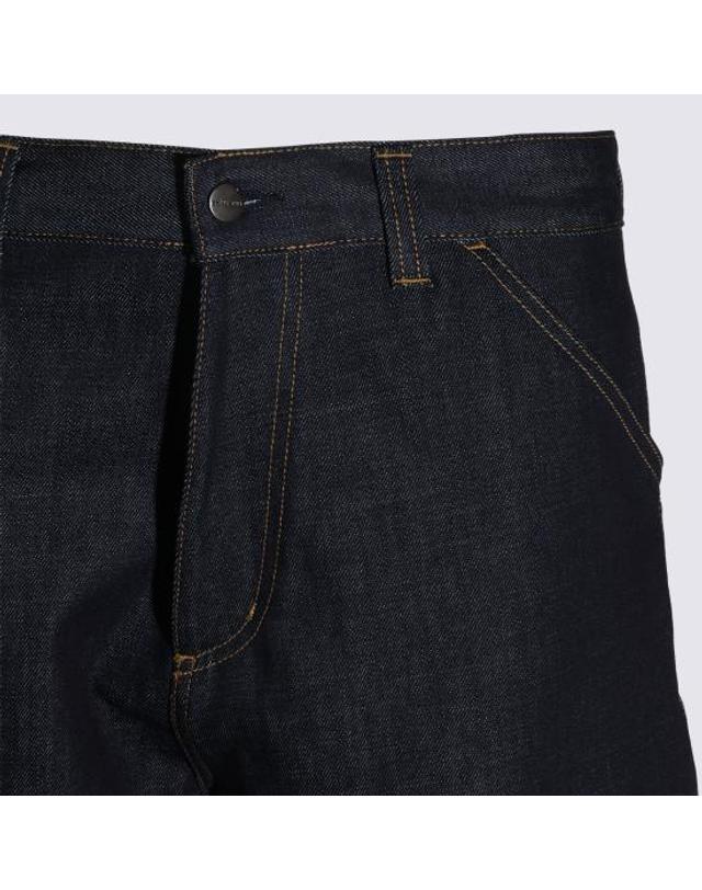 칼하트 윕 [해외직구] 26FW 칼하트 WIP OG 싱글 니 팬츠 I034871 0101 BLUE RIGID 착용컷
