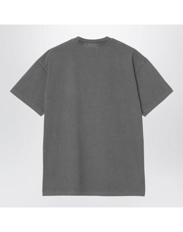 칼하트 윕 [해외직구] 26FW 칼하트 WIP 숏슬리브 비스타 티셔츠 I030780CO Black 착용컷
