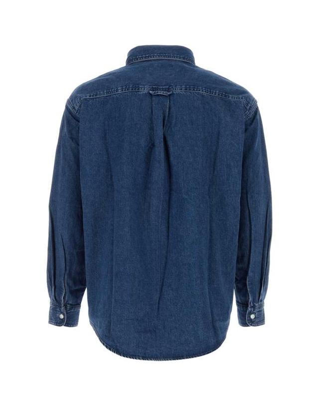 칼하트 윕 [해외직구] 26FW 칼하트 WIP 루카스 셔츠 I034525 106 Blue 착용컷