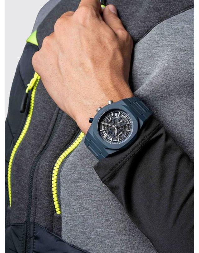 디원 밀라노 [해외직구] 26SS D1밀라노 손목시계 D1PHBJ12 MODEL B Blue 착용컷
