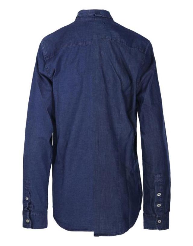 이엘브이데님 [해외직구] 25SS 이엘브이 데님 셔츠 2002203 DARKBLUE NAVY 착용컷