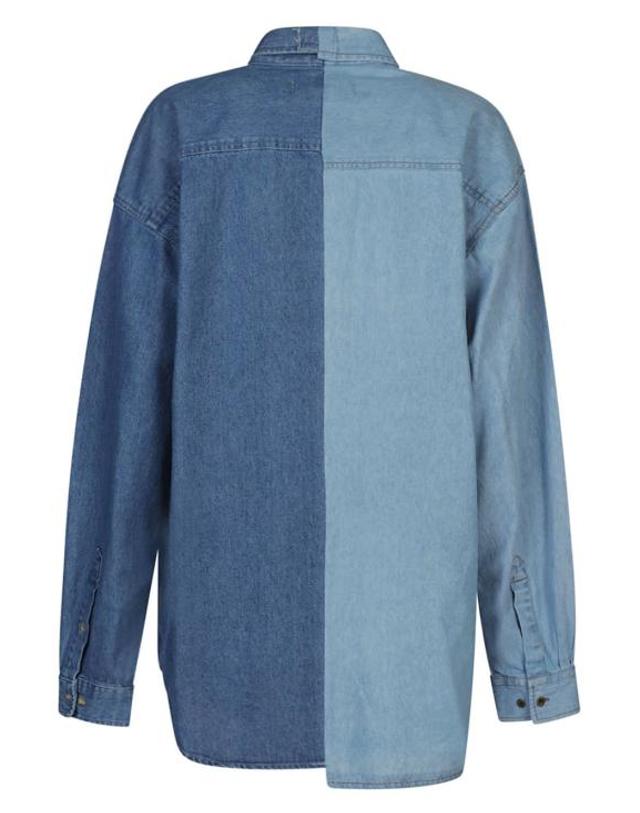 이엘브이데님 [해외직구] 23SS 이엘브이 데님 셔츠 2002 20303 04 DENIM 착용컷