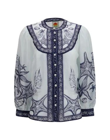 [해외직구] 26FW 팜 리오 블라우스 356225 25192 WHITE