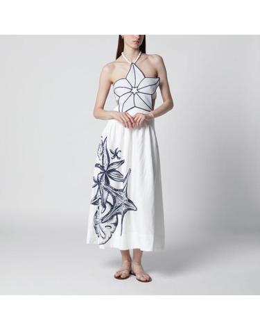 [해외직구] 26FW 팜 리오 롱 원피스 355385CO 25201 WHITE
