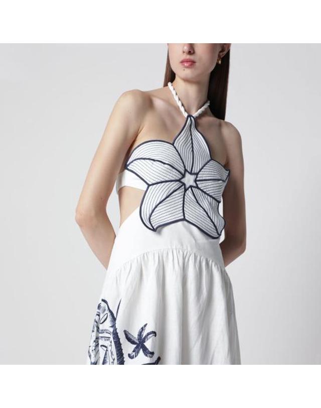 팜리오 [해외직구] 26FW 팜 리오 롱 원피스 355385CO 25201 WHITE 착용컷