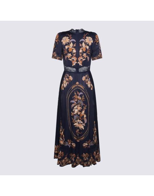 팜리오 [해외직구] 26FW 팜 리오 롱 원피스 374253 26106 LARA NAVY BLUE 착용컷