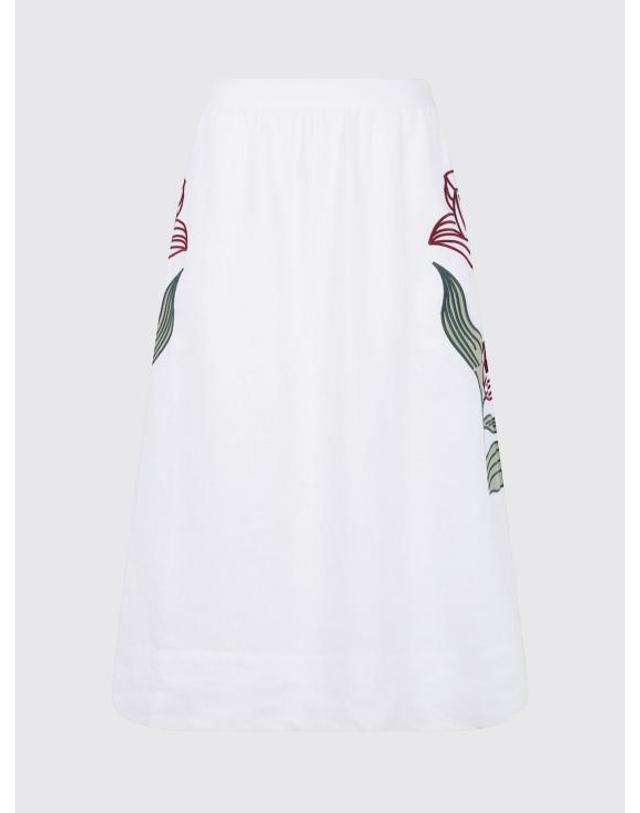 팜리오 [해외직구] 26FW 팜 리오 롱 스커트 356500 L0025 White 착용컷