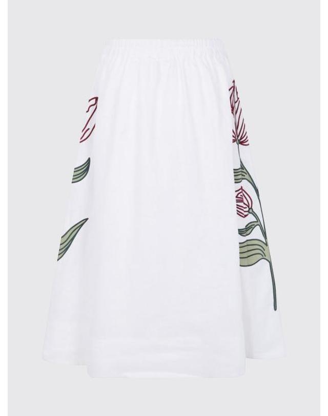 팜리오 [해외직구] 26FW 팜 리오 롱 스커트 356500 L0025 White 착용컷