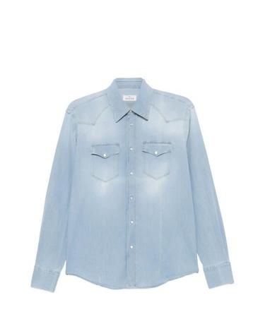 [해외직구] 26SS 알레산드로 게라르디 데님 셔츠 WEST 76A2 621 LIGHT BLUE