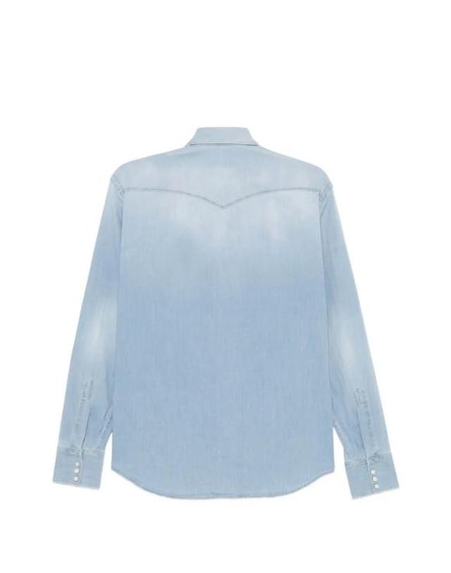 게라디니 [해외직구] 26SS 알레산드로 게라르디 데님 셔츠 WEST 76A2 621 LIGHT BLUE 착용컷