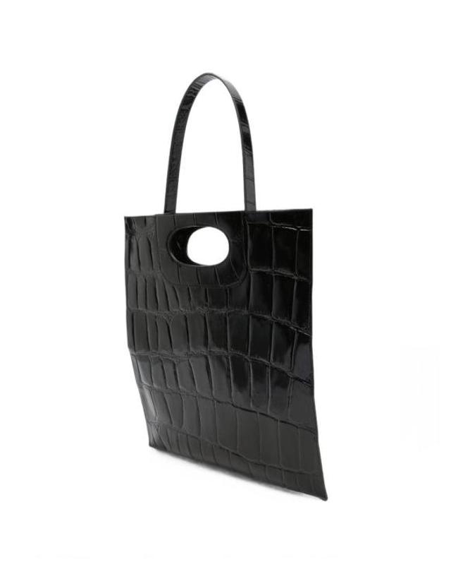 게라디니 [해외직구] 26FW 게라르디니 토트백 GHB0275PIATTINANAPLAKNERO BLACK 착용컷