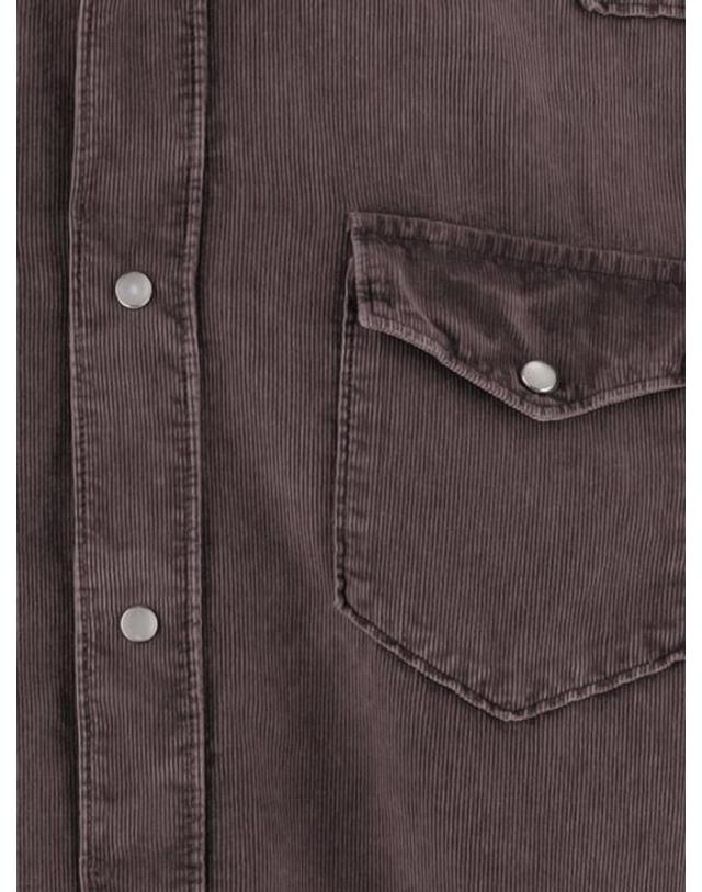 게라디니 [해외직구] 26FW 게라르디니 긴팔 셔츠 WEST877T3820 Brown 착용컷