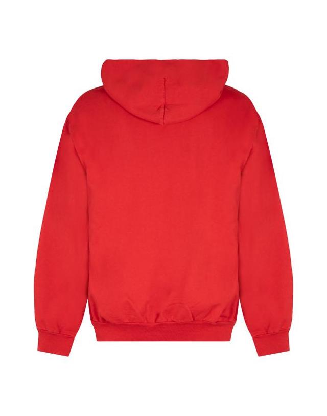 로컬어쏘리티 [해외직구] 24FW 로컬 어쏘리티 후드 티셔츠 O21LSN00BLOOD red 착용컷