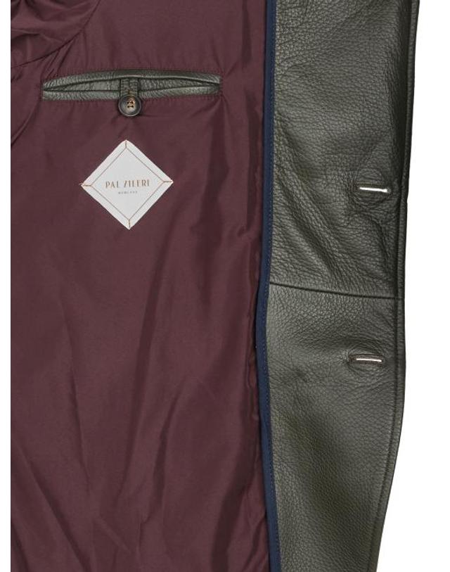 빨질레리 [해외직구] 팔질레리 가죽 자켓 O32PS851 54230 GREEN 착용컷