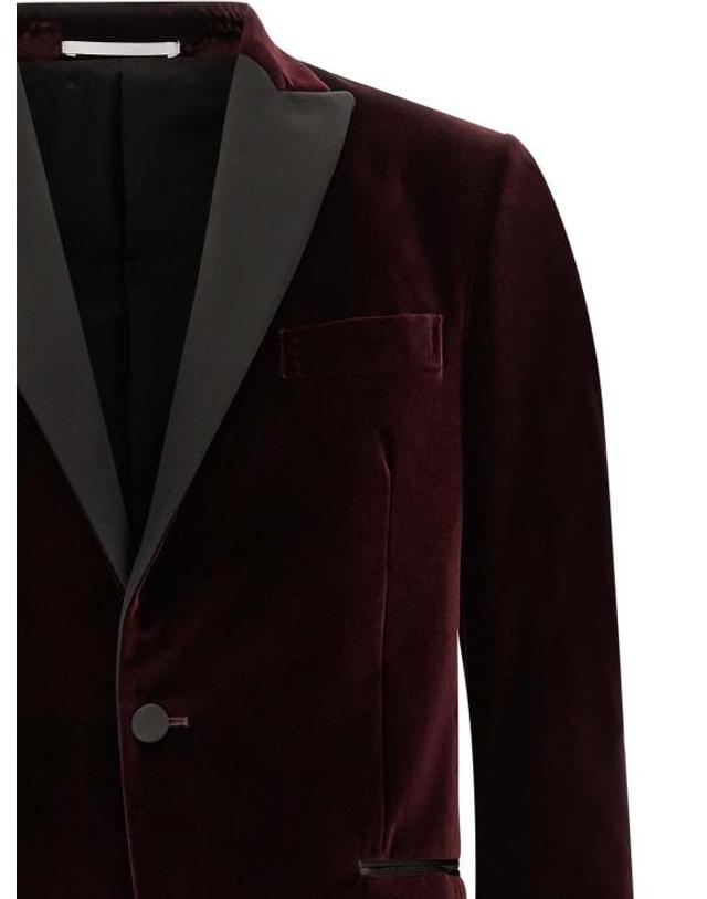 빨질레리 [해외직구] 26FW 팔질레리 수트 자켓 9DJ2705S2UG36070 DARK RED 착용컷