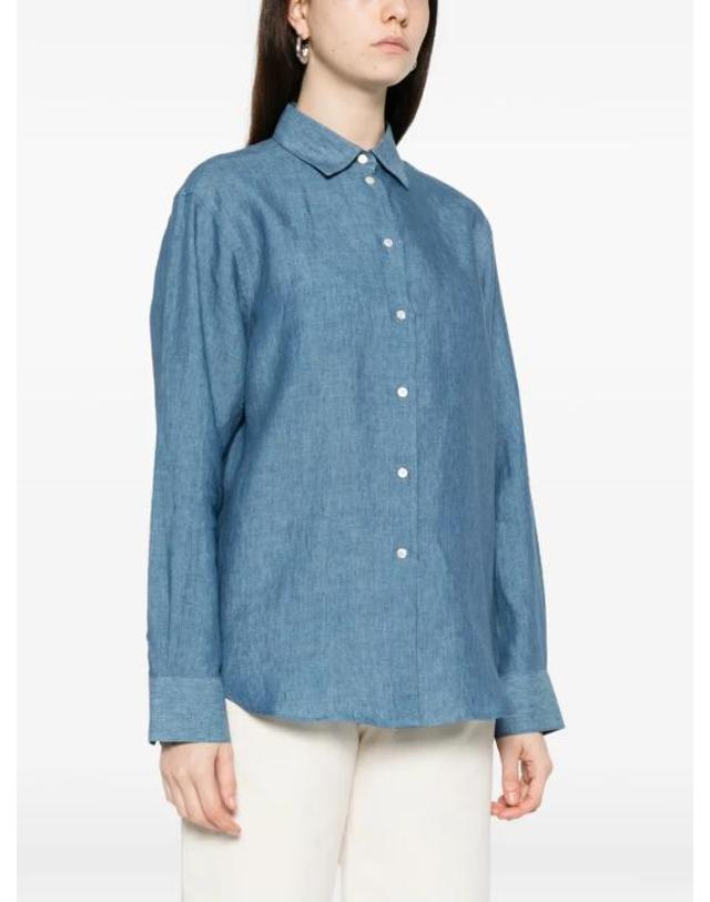 로헤 [해외직구] 26SS 로에 셔츠 41819069420 BLUE 착용컷