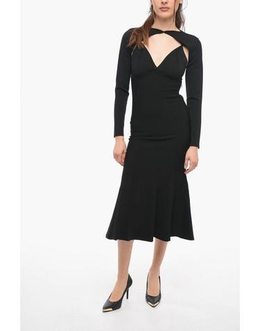 [해외직구] 롤랑뮤레 미디 원피스 RM RS23 003M BVI BLK Black