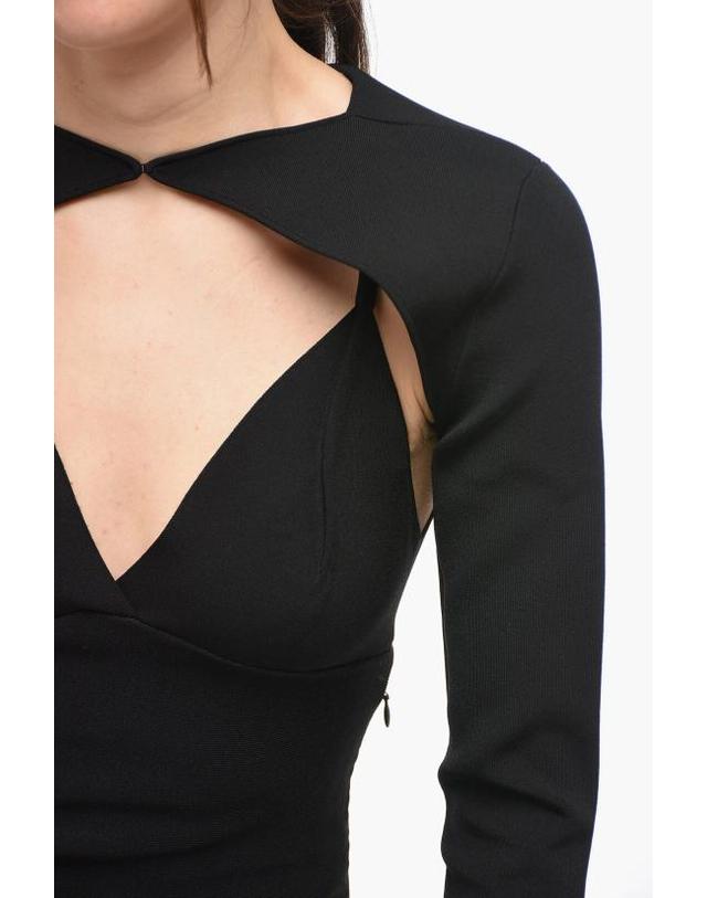 롤랑 뮤레 [해외직구] 롤랑뮤레 미디 원피스 RM RS23 003M BVI BLK Black 착용컷