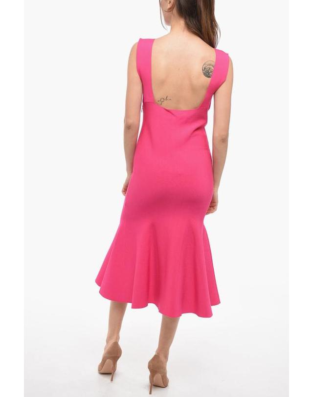 롤랑 뮤레 [해외직구] 롤랑뮤레 미디 원피스 RM RS23 003X PVI PI Pink 착용컷