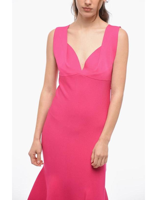 롤랑 뮤레 [해외직구] 롤랑뮤레 미디 원피스 RM RS23 003X PVI PI Pink 착용컷