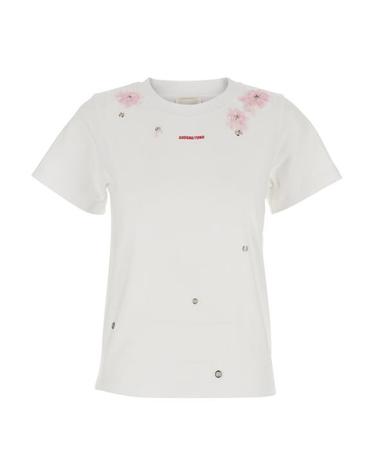 [해외직구] 26SS 슈슈 통 반팔 티셔츠 FSDFTO01COT001WP100 White